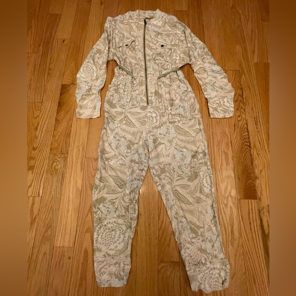 FP Movement Neutral Printed Jumpsuit in size Extra- Small